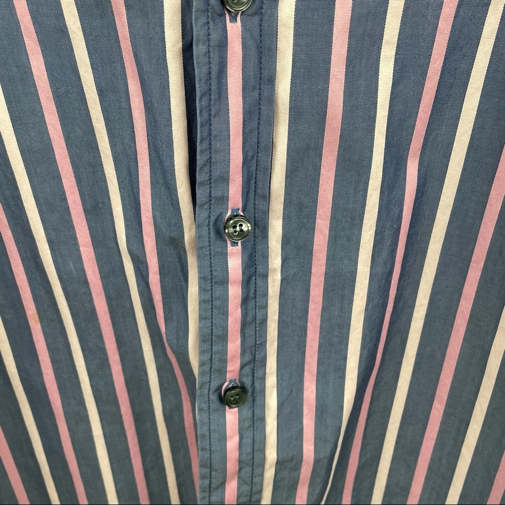 Ted Baker London Archive Men's 16 French Cuff Purple Striped Dress - Picture 10 of 15